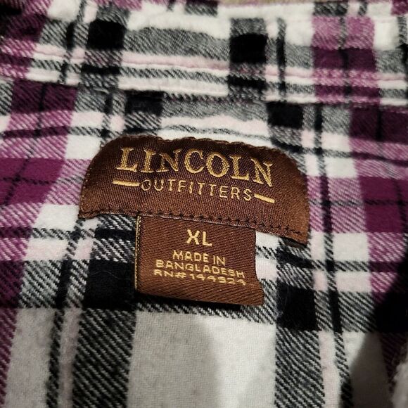 Lincoln Outfitters Long Sleeved Flannel Button Up Shirt Women's Size XL - Picture 4 of 7